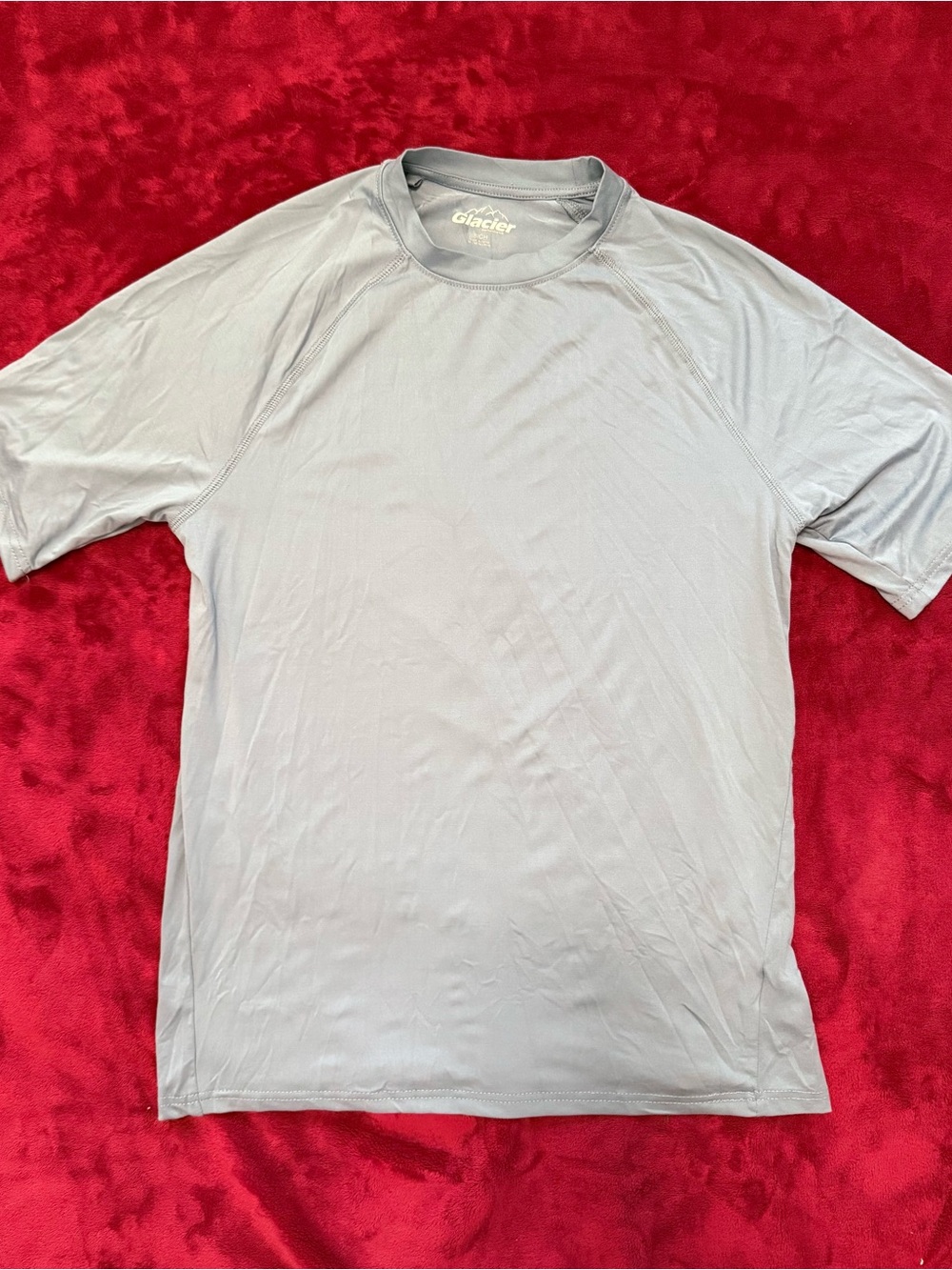 Glacier Men's Light Gray Short-Sleeve Performance Tee